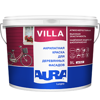 картинка Краска фасадная для дерева "AURA VILLA" от магазина Тендент