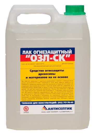 картинка Лак огнезащитный ОЗЛ-СК от магазина Тендент