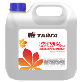 картинка Грунтовка для стен и потолков глубокопроникающая "Тайга ВД-АК-0200" от магазина Тендент