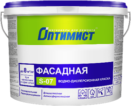 картинка Краска фасадная "Оптимист S-07" от магазина Тендент